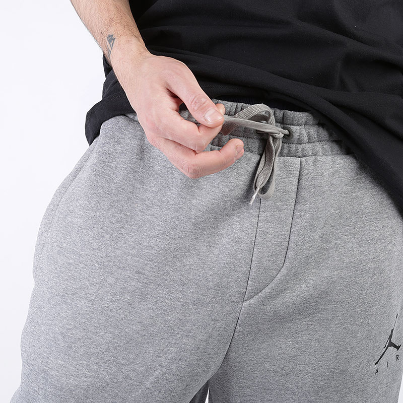 мужские серые брюки Jordan Jumpman Fleece Pant 940172-092 - цена, описание, фото 3